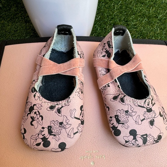 FRESHLY PICKED Ballet Slipper Disney Minnie Mouse in blush size 3 new no box - Picture 2 of 15